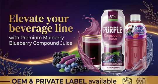 Elevate your beverage line with Premium Mulberry Blueberry Compound Juice - OEM & PRIVATE LABEL available