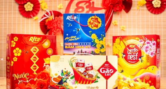 RITA Ginseng American Bird's Nest Drink - Nutritional product, spring gift for Vietnamese Tet.