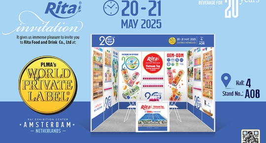 Rita Food & Drink Co.,Ltd at PLMA’s World of Private Label 2025: Vietnamese Beverage Innovation on a Global Stage