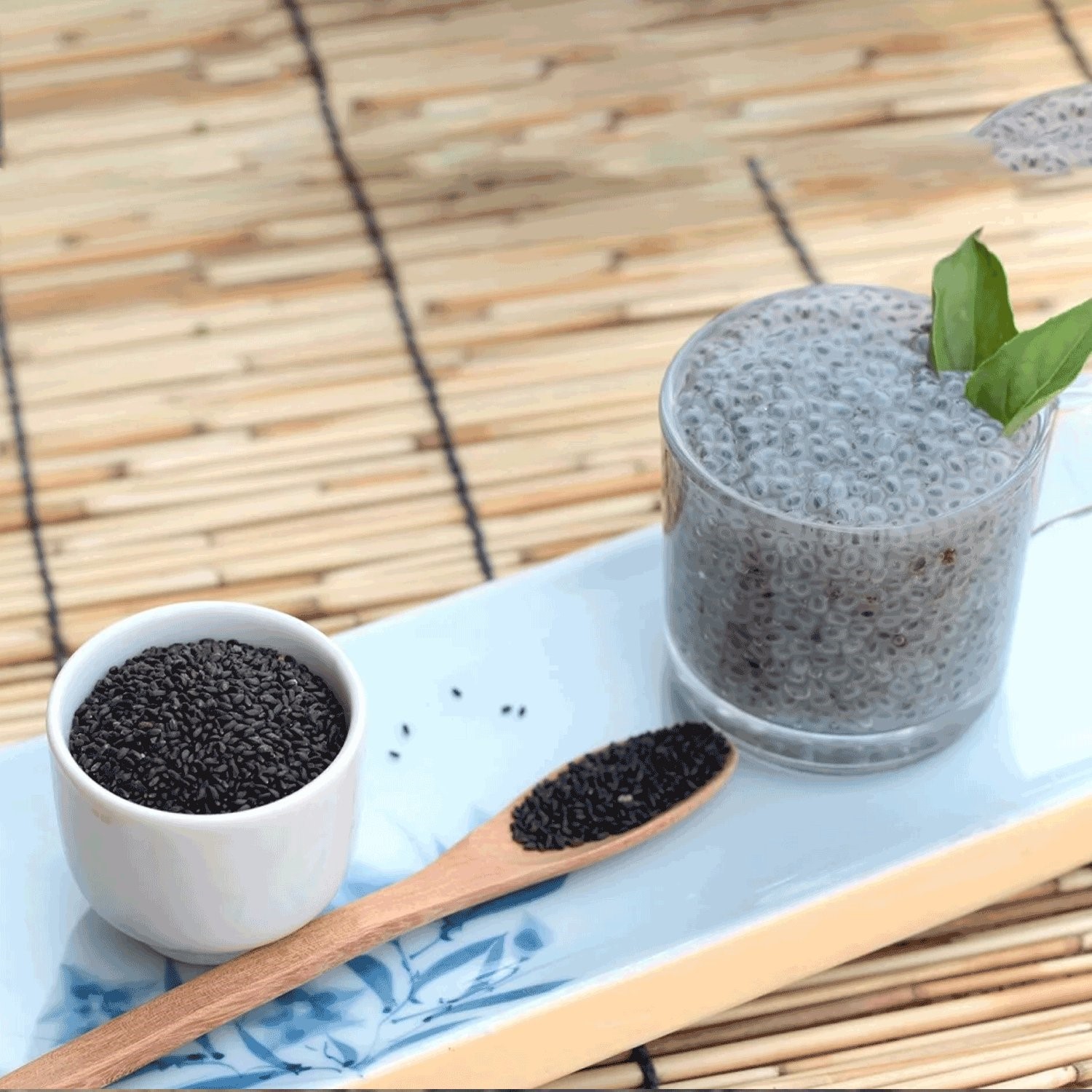 Basil seed can be combined with many other ingredients to make a refreshing drink