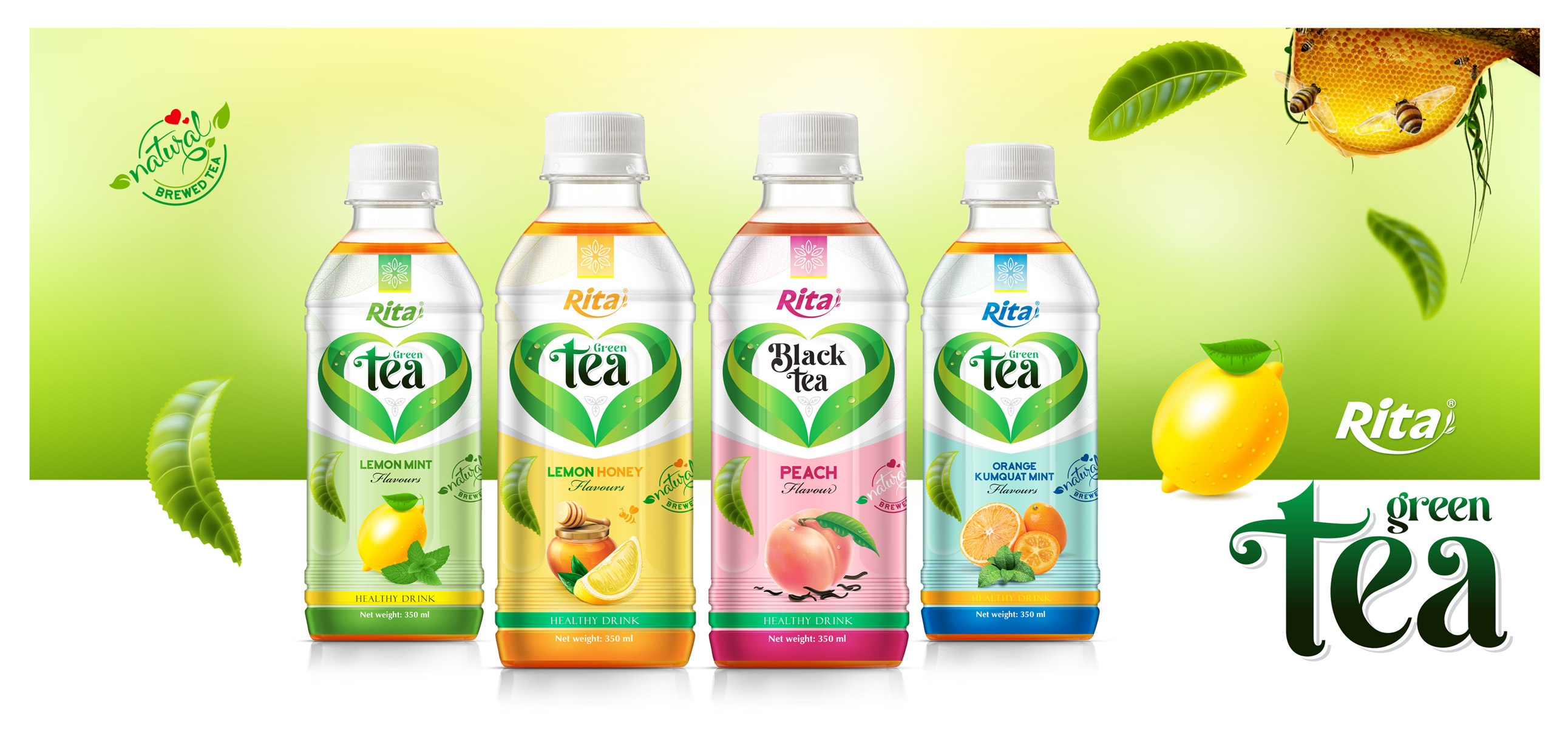 Poster Green Tea 350ml Supplier