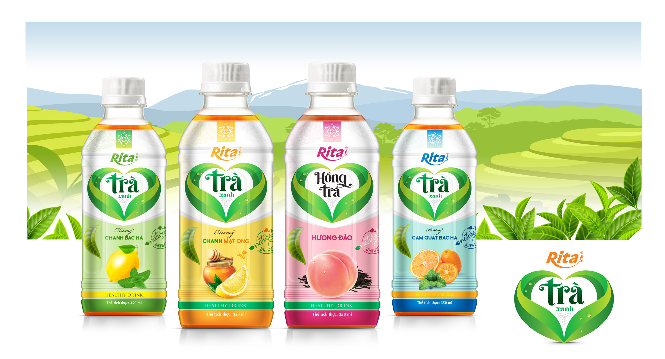 Poster Green Tea 350ml