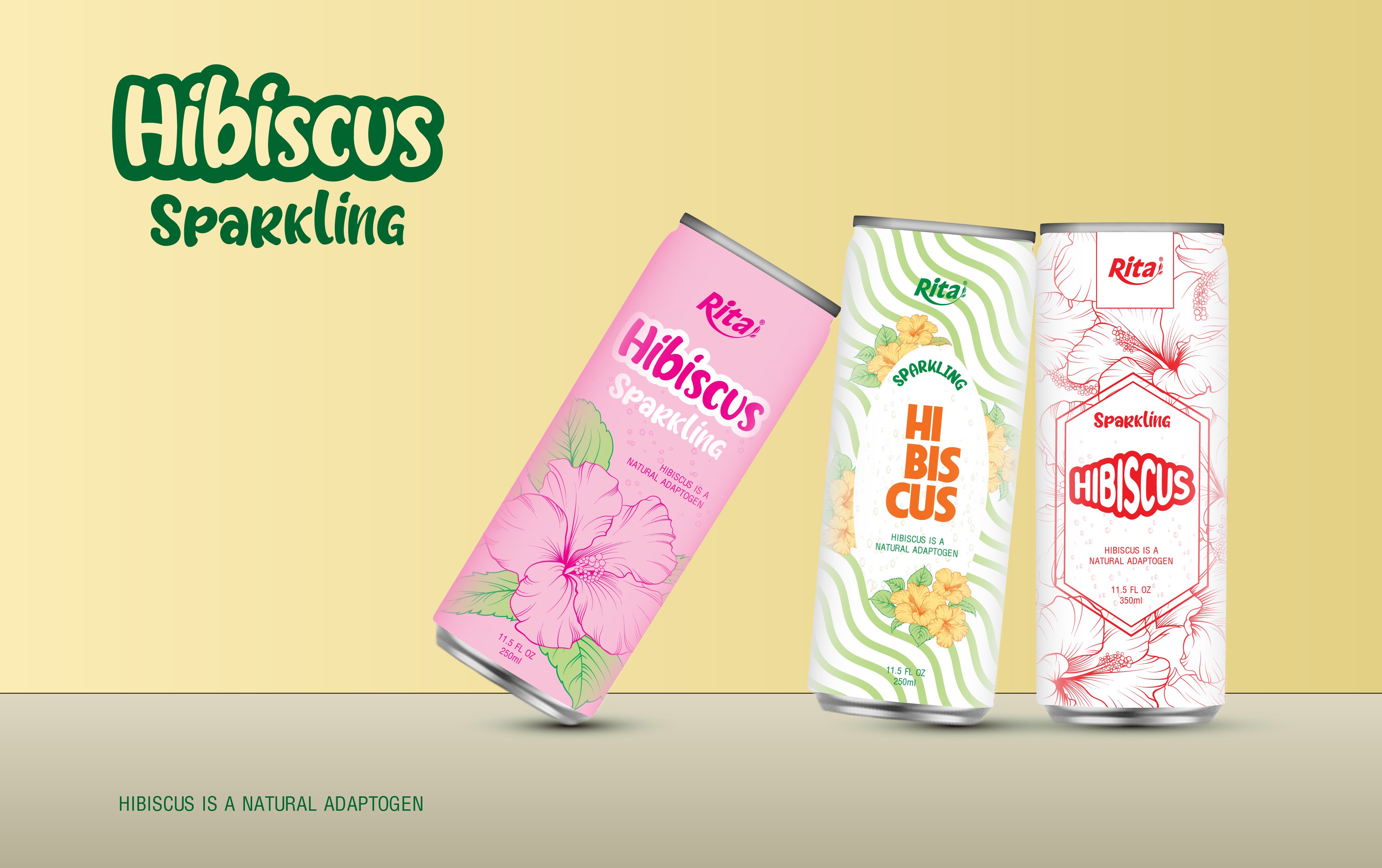 poster sparkling hibiscus drink 