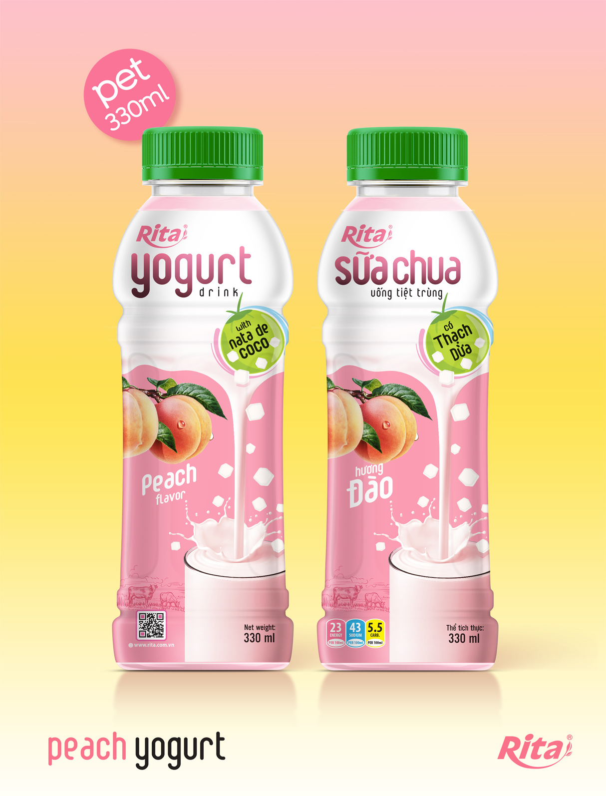 Poster Yogurt Peach 