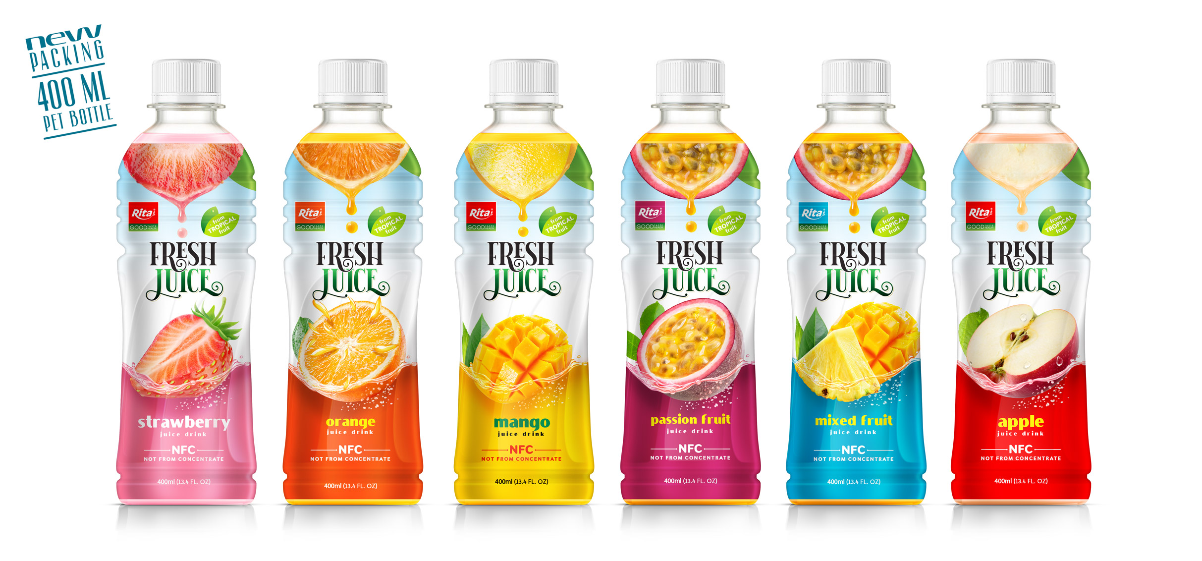 Totals fruit 400ml Pet