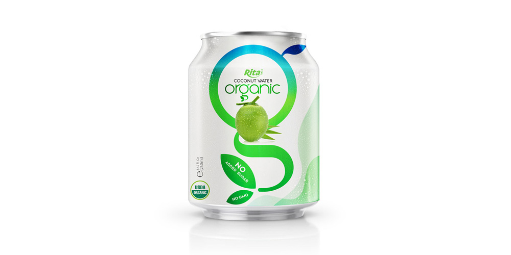 Rita Organic Coconut Water 250ml Short Can Rita Organic Coconut Water 250ml Short Can