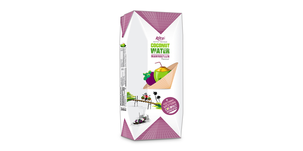 Rita Paper Box 200ml Coconut With Mangosteen Flavor Rita Paper Box 200ml Coconut With Mangosteen Flavor