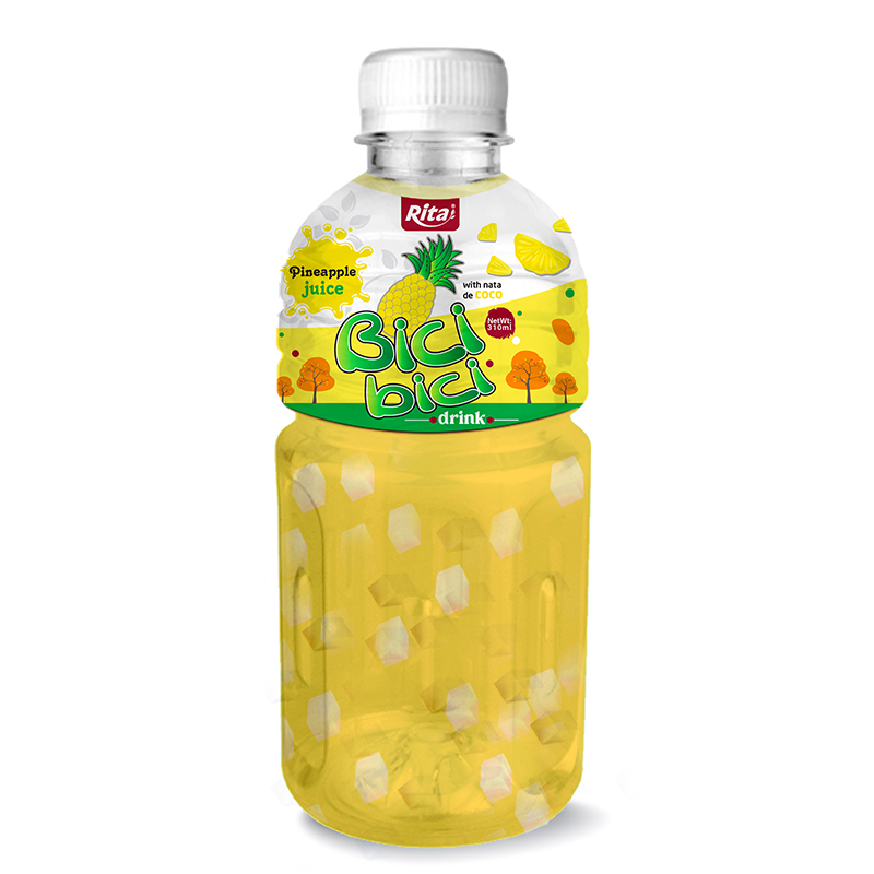 310ml Pet Bottle Pineapple Juice With Nata De Coco Bici Bici
