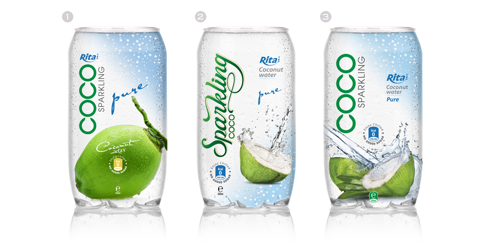 Rita Natural coconut water 350ml pet bottle