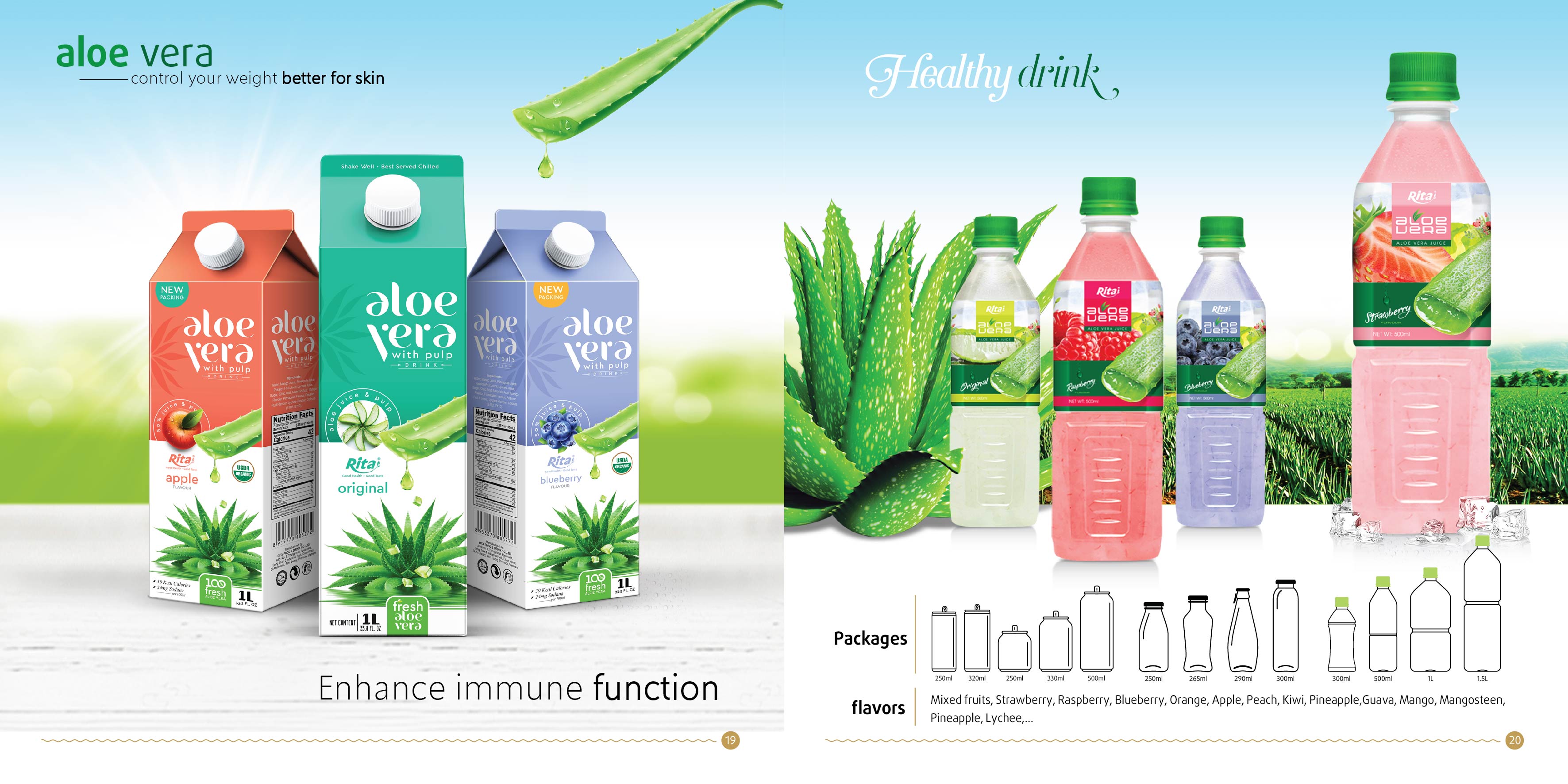 Aloe vera juiec drink