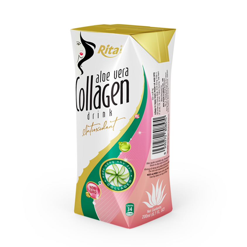 Rita 200ml Paper Box Aloe Vera With Collagen aloe collagen 200ml 2