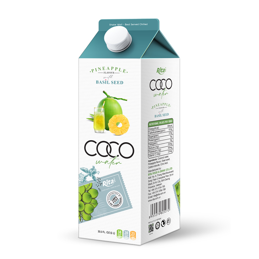 Rita Coconut Water 100oml Paper Box Rita Coconut Water 100oml Paper Box