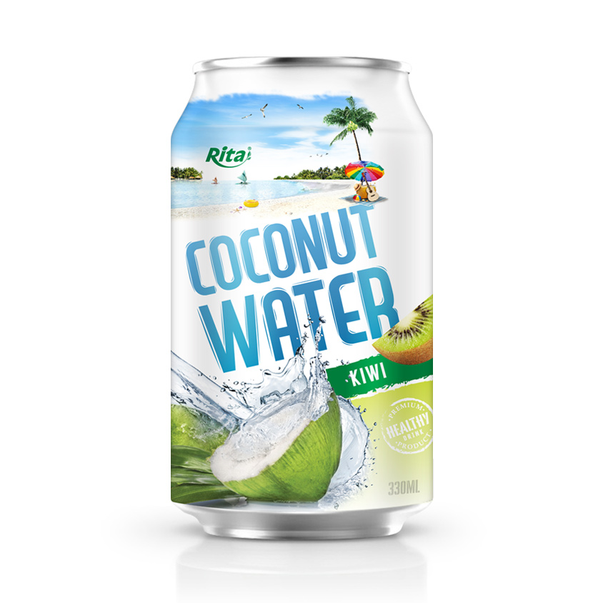 Rita Coconut Water With Kiwi Flavor 330ml Can Rita Coconut Water With Kiwi Flavor 330ml Can