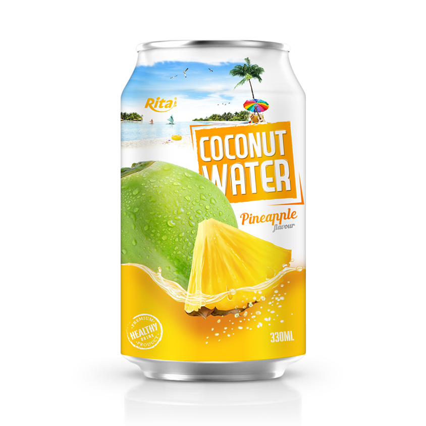 Rita Coconut Water With Pineapple Flavor 330ml Can Rita Coconut Water With Pineapple Flavor 330ml Can
