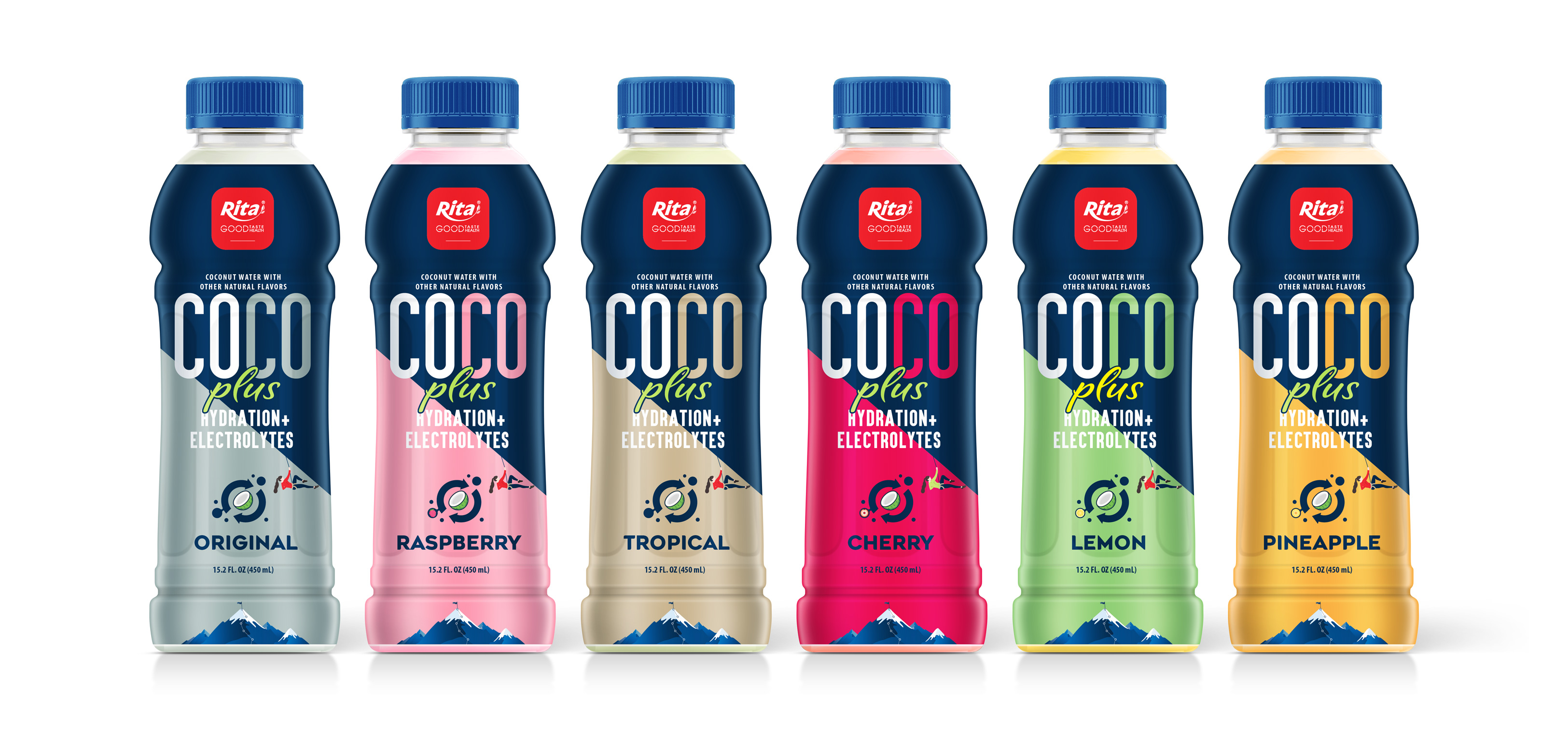 Design 15.2 fl oz Pet Bottle Coconut water plus Hydration electrolytes private label