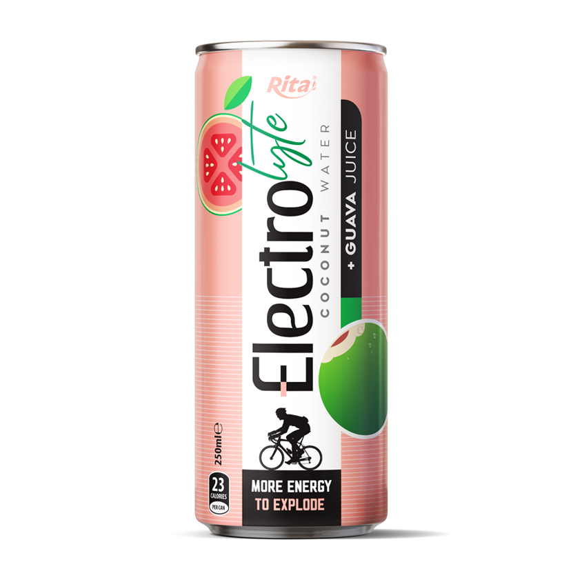 Rita Electrotyle Coconut Water 250ml Can Guava Flavor