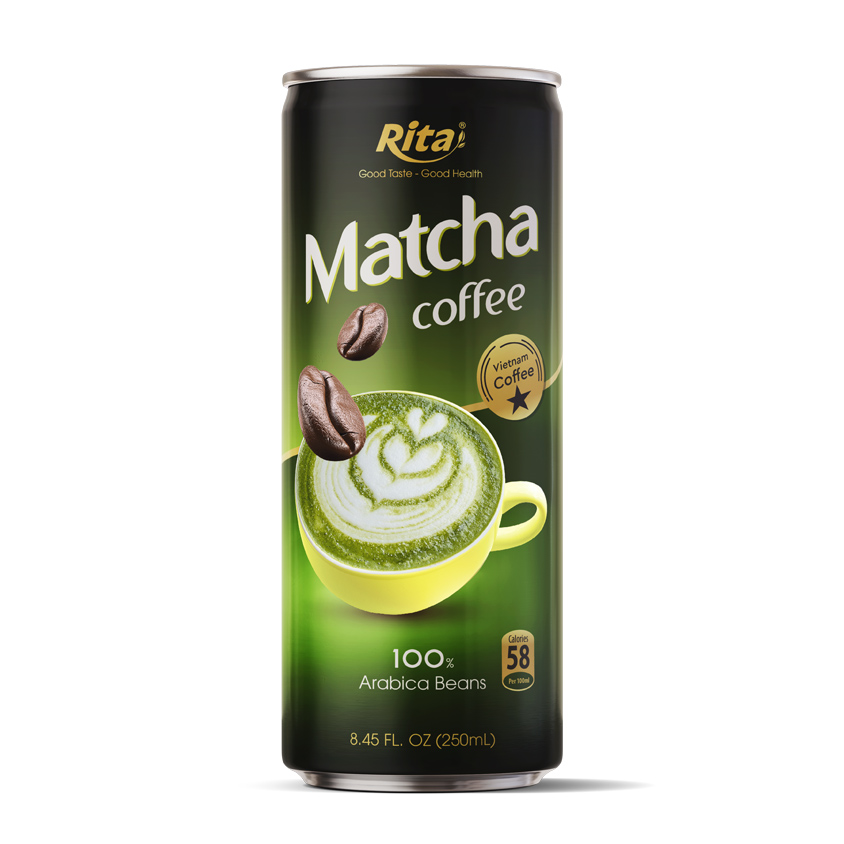 8.45 Fl oz Matcha Coffee drink 100 Vietnam arabica beans 8.45 Fl oz Matcha Coffee drink 100 Vietnam arabica beans