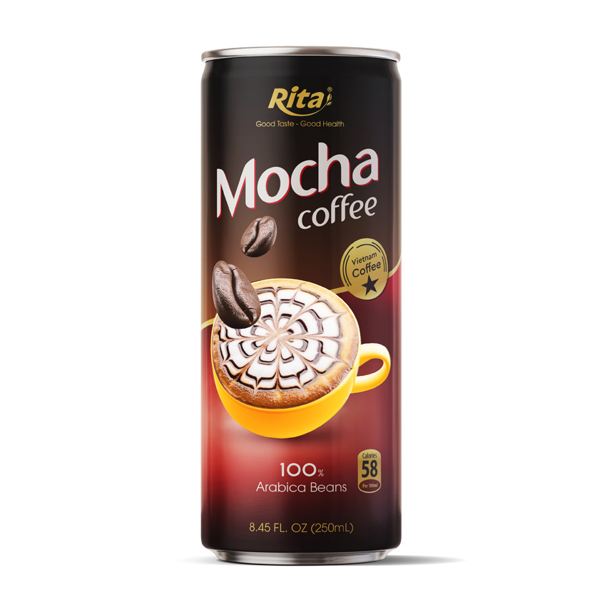 8.45 Fl oz Mocha Coffee drink 100 Vietnam arabica beans 8.45 Fl oz Mocha Coffee drink 100 Vietnam arabica beans