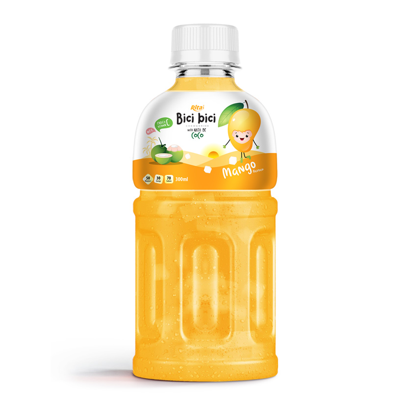 Bici Mango Juice With Nata De Coco Bici 300mlbottle mango