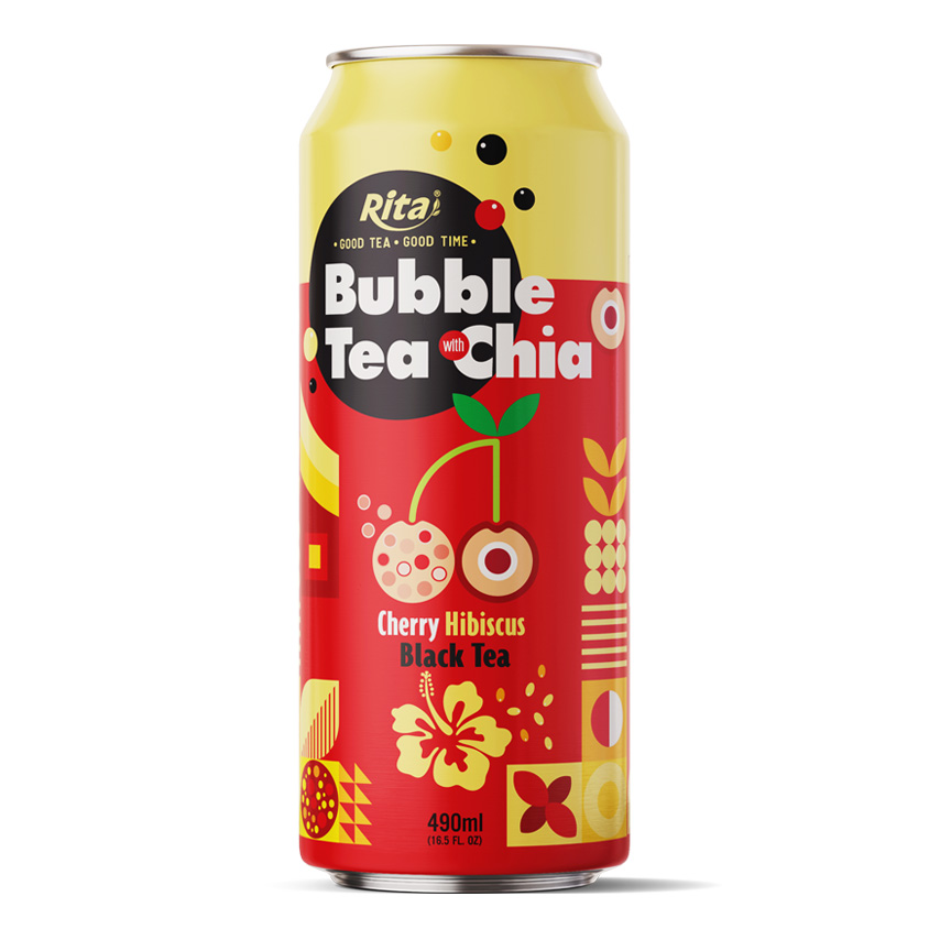 Bubble Tea with Chia Cherry 490ml