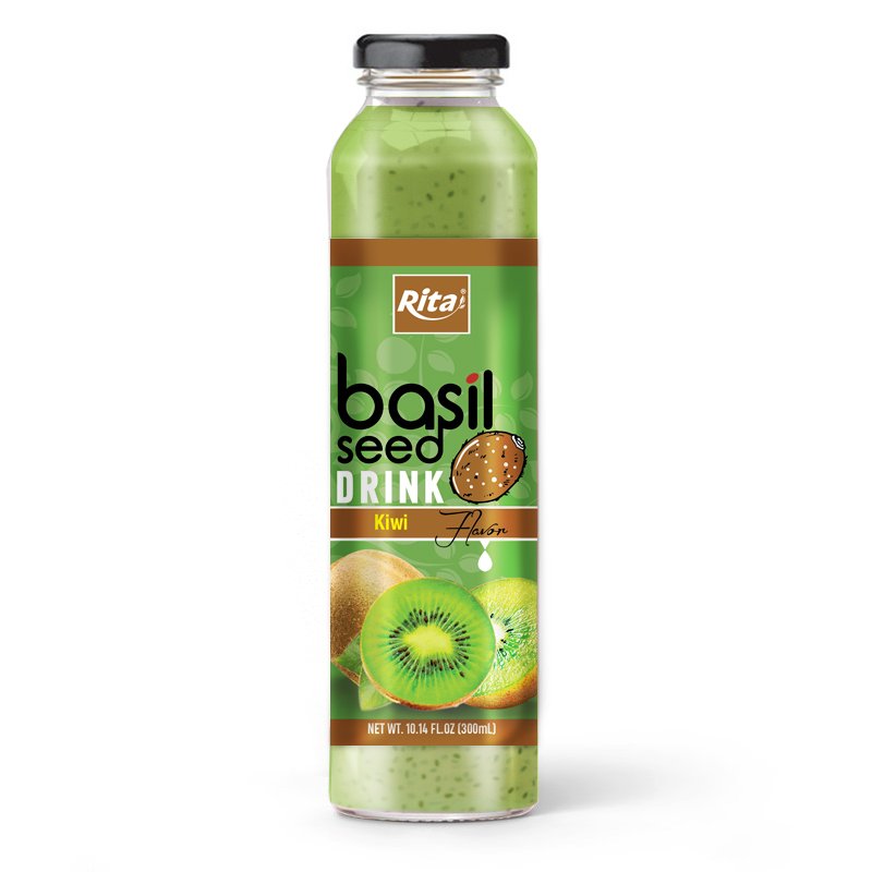 Basil Kiwi 300ml Glass Bottle Basil kiwi 300ml