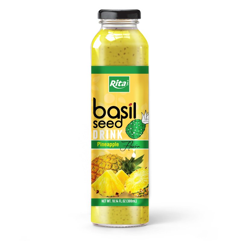 Basil Pineapple 300ml Glass Bottle Basil pineapple 300ml