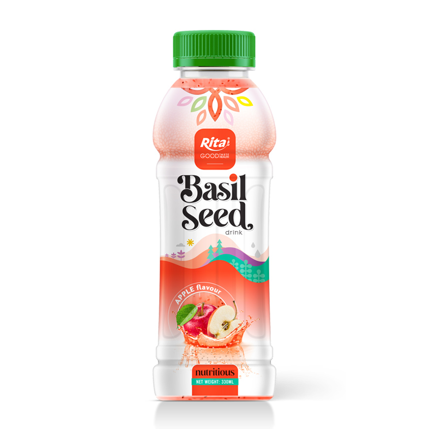 Basil Seed 330ml Pet Apple Juice Basil seed 330ml Pet Apple Juice