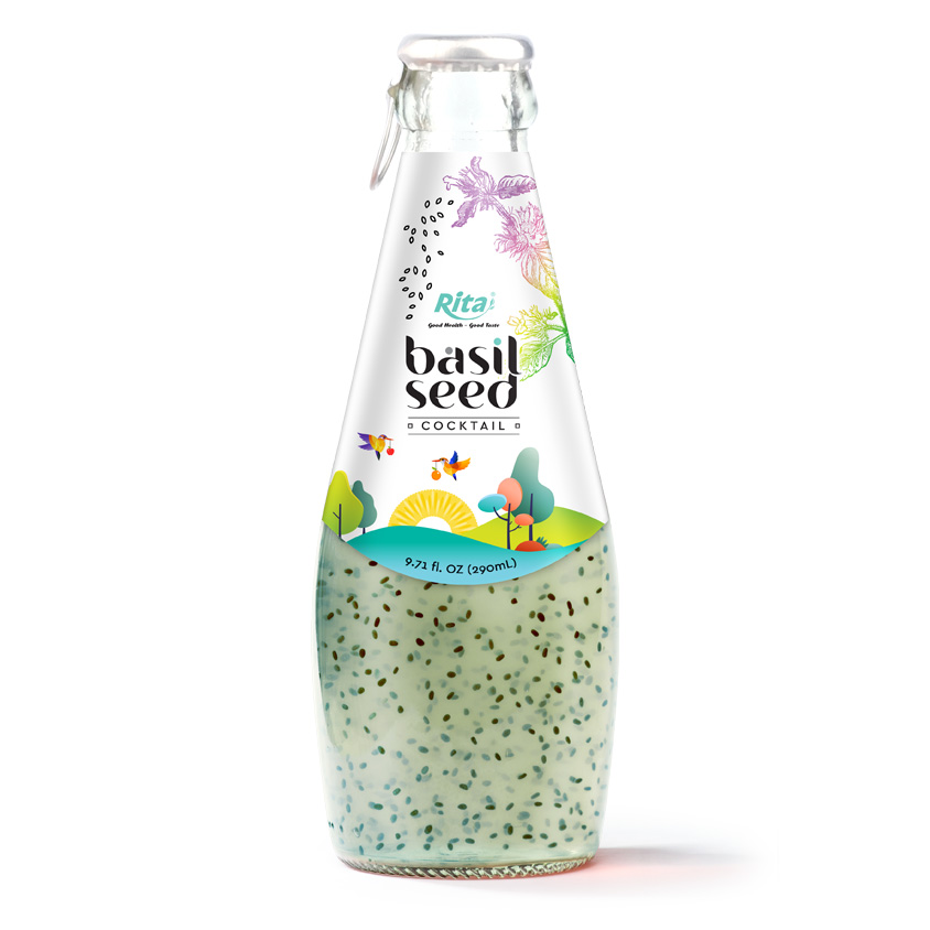 Basil Cocktail 290ml Glass Bottle