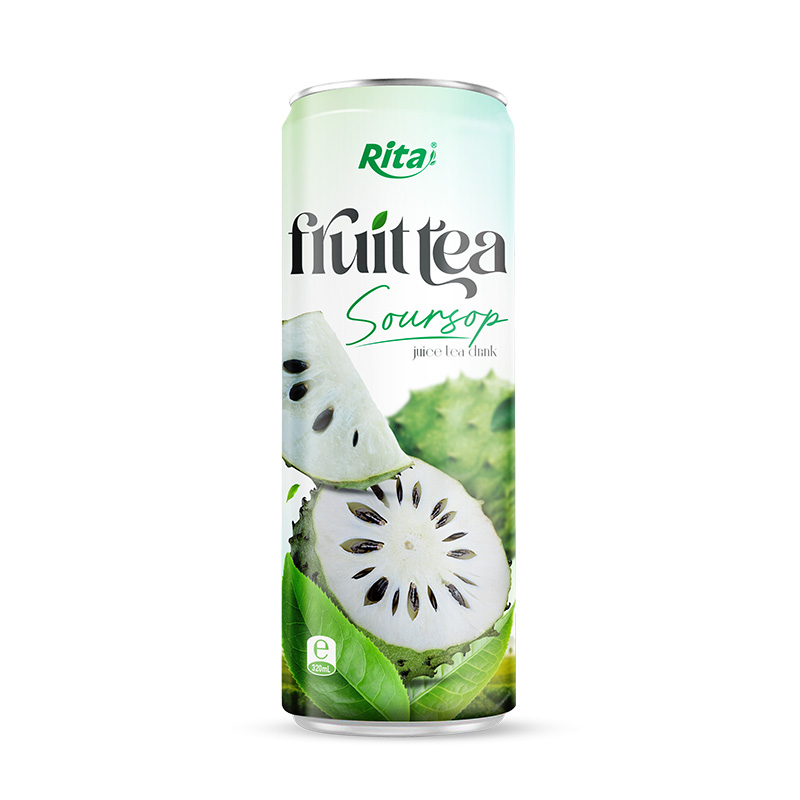 Rita 320ml sleek alu can soursop juice tea drink healthy with green tea non alcoholic 320ml Sleek alu can Soursop juice tea drink healthy with green tea non alcoholic