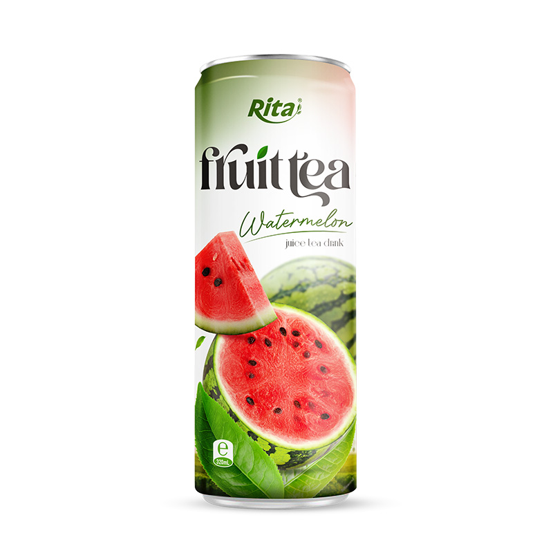 Rita 320ml sleek alu can watermelon juice tea drink healthy with green tea leaves 320ml Sleek alu can watermelon juice tea drink healthy with green tea leaves