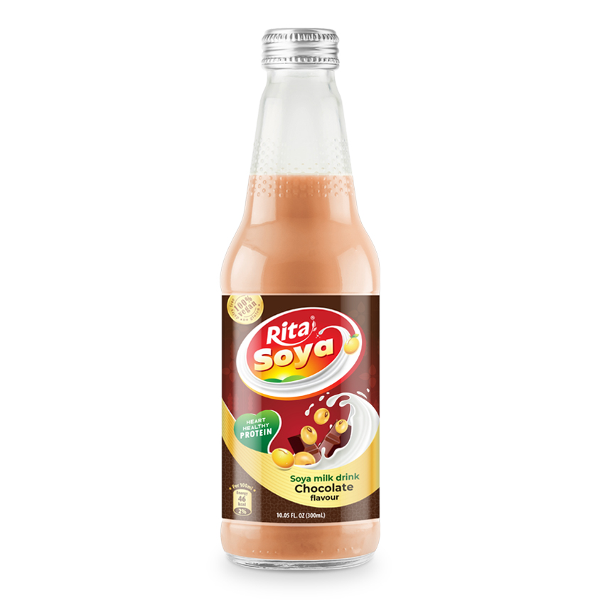 100 Vegan Rita Soya Milk Drink Chocolate 10.05 fl oz Glass Bottle 100 vegan Rita Soya milk drink chocolate 10.05 fl oz glass bottle