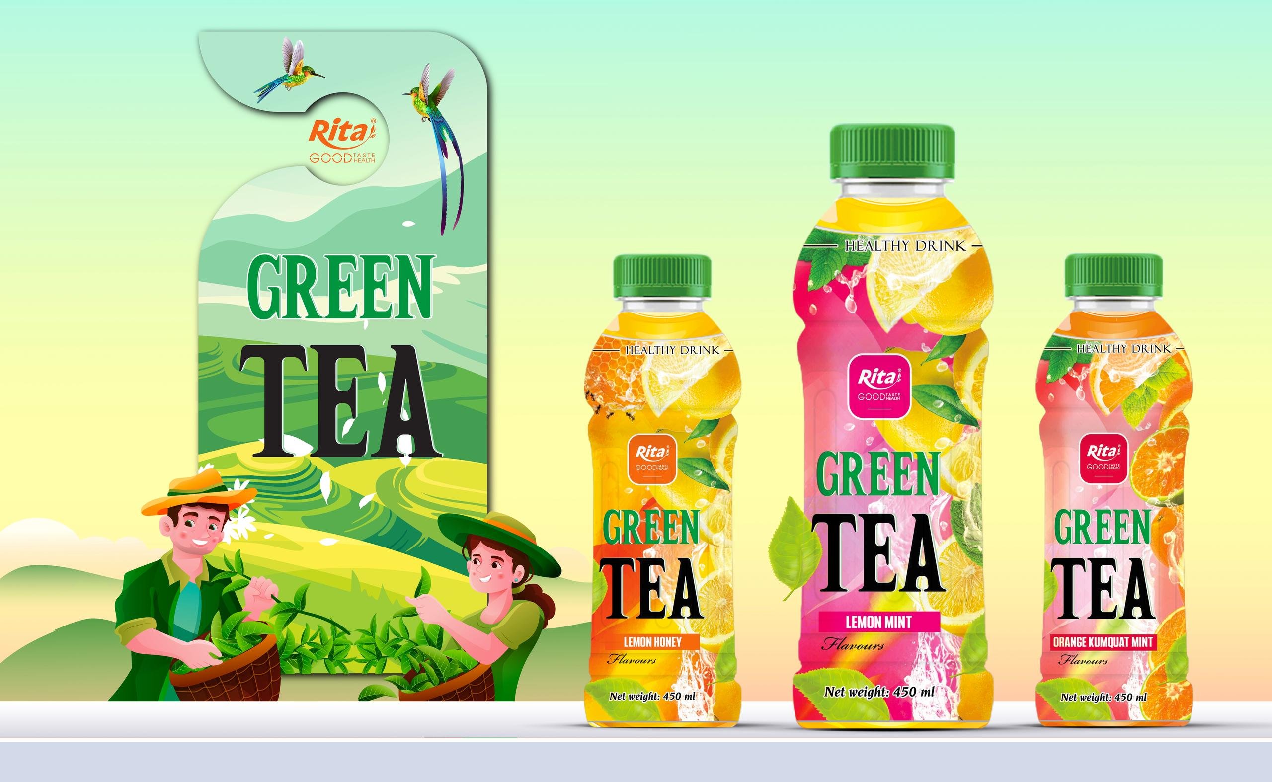 450ml bottle best green tea drink