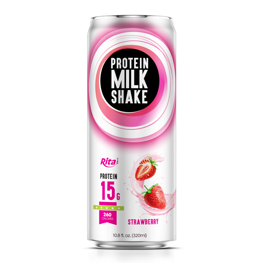 10.8 FL Oz Rita brand Protein Milk Shake with Strawberry Flavor