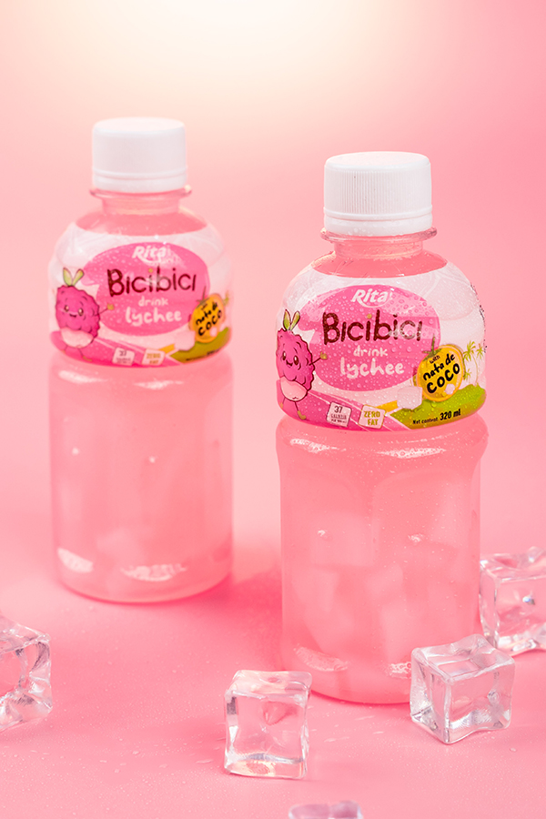 Bici Bici Lychee with nata de coco drink