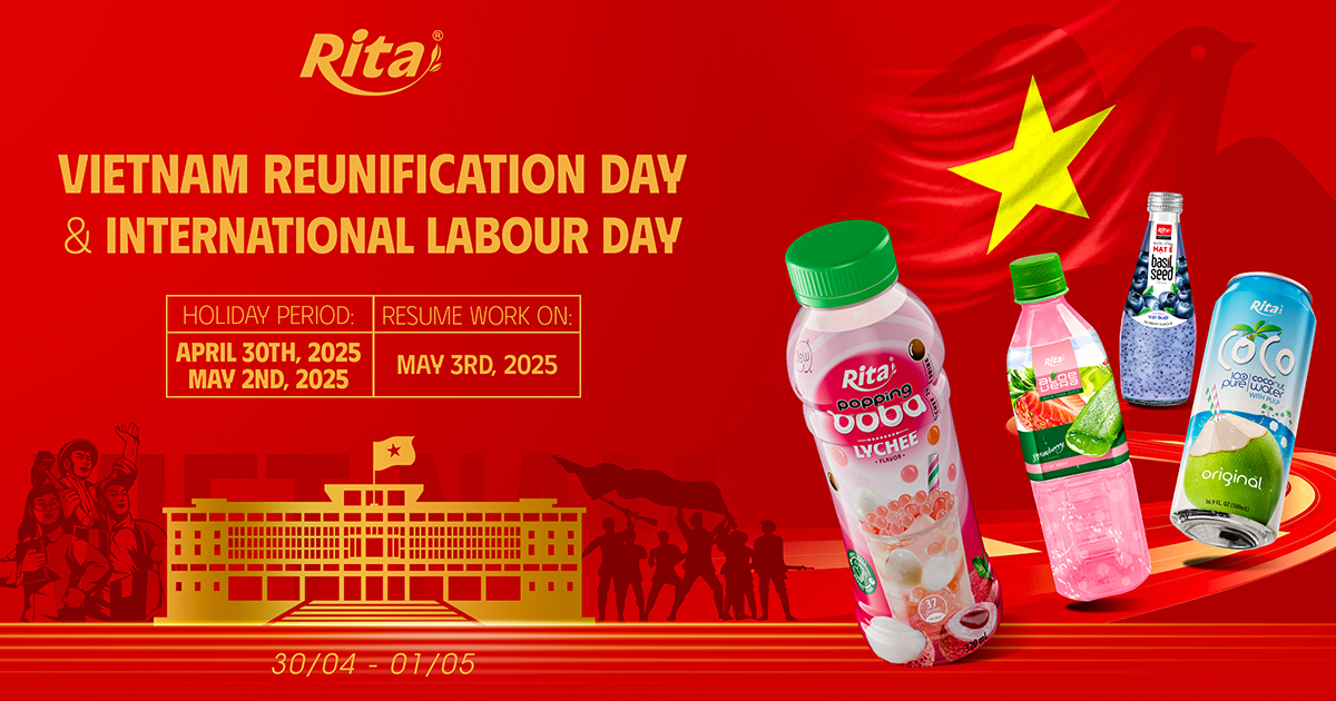 Celebrate Reunification Day & International Workers' Day With Rita Food & Drink Co.,Ltd