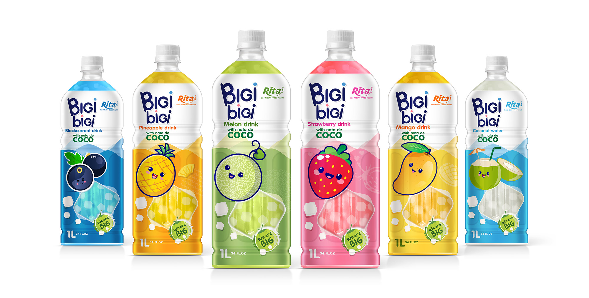 Design Bigi bigi 1L PET bottle Tropical fruit juice