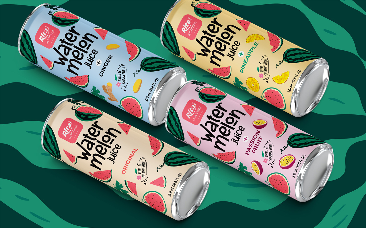 Design watermelon juice 320ml ver2a
