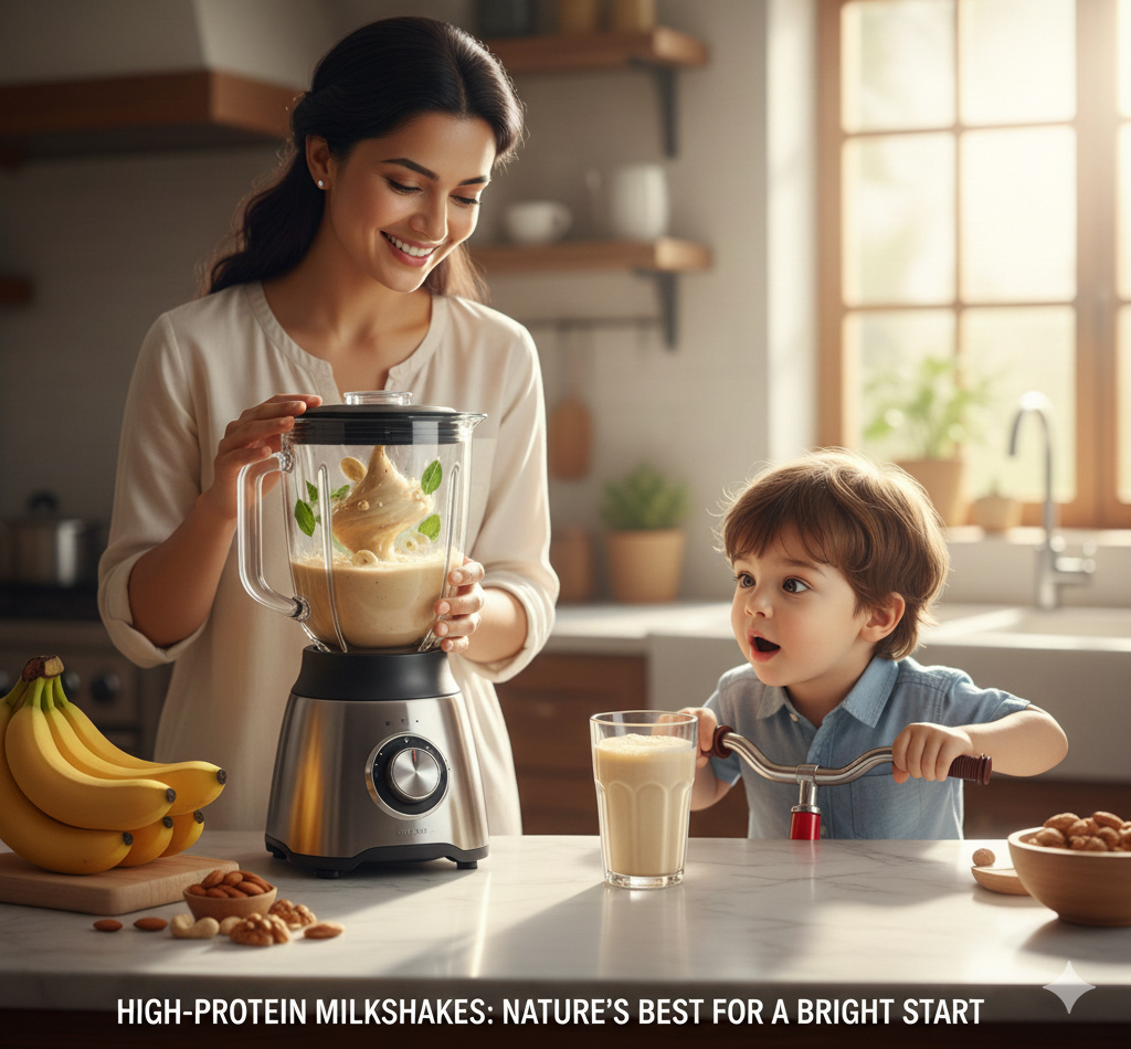 High Protein Milk Shakes natures best for a bright start