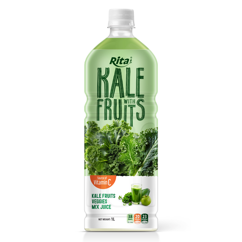 Kale fruits with Veggies mix juice Vitamin C 1L pet