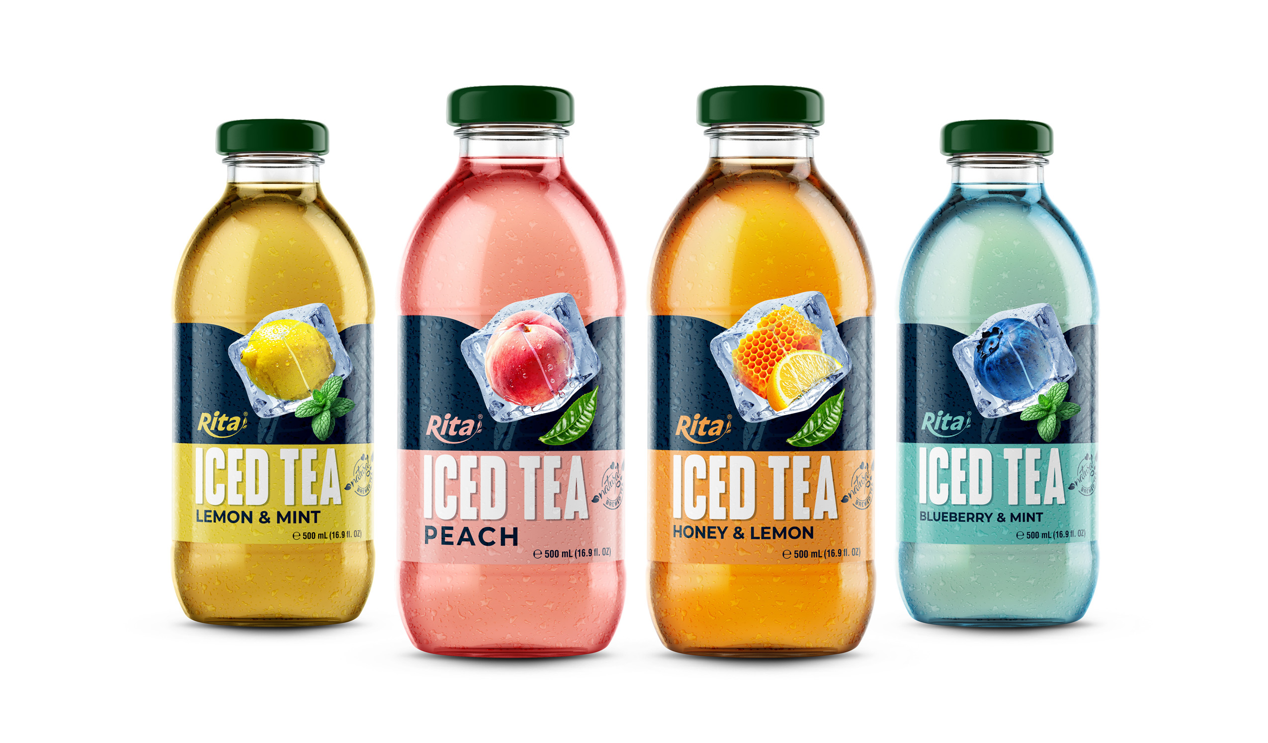 Rita Ice Tea 500ml Glass Bottle 1