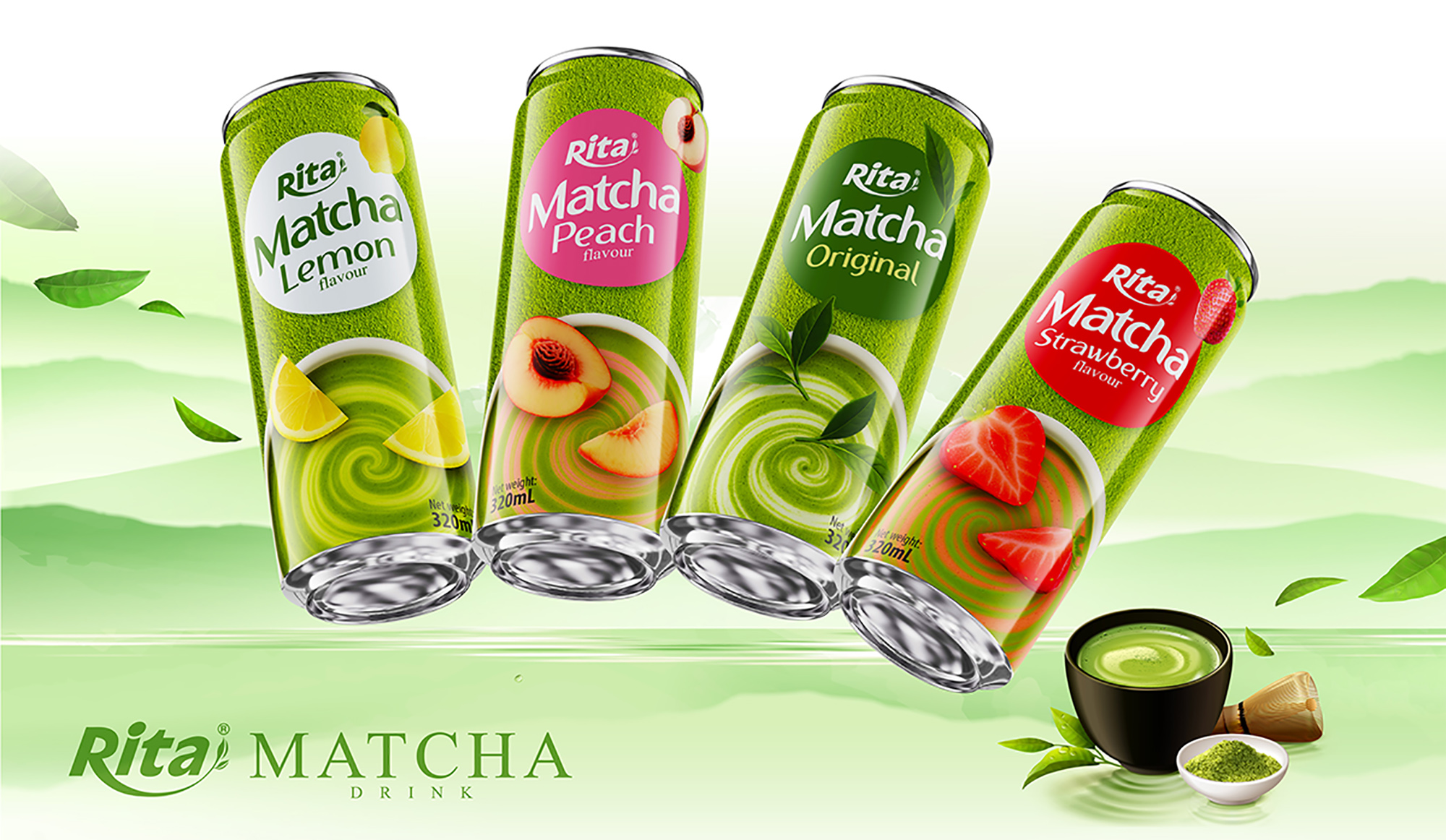 Rita Matcha Drink Product Set 320ml