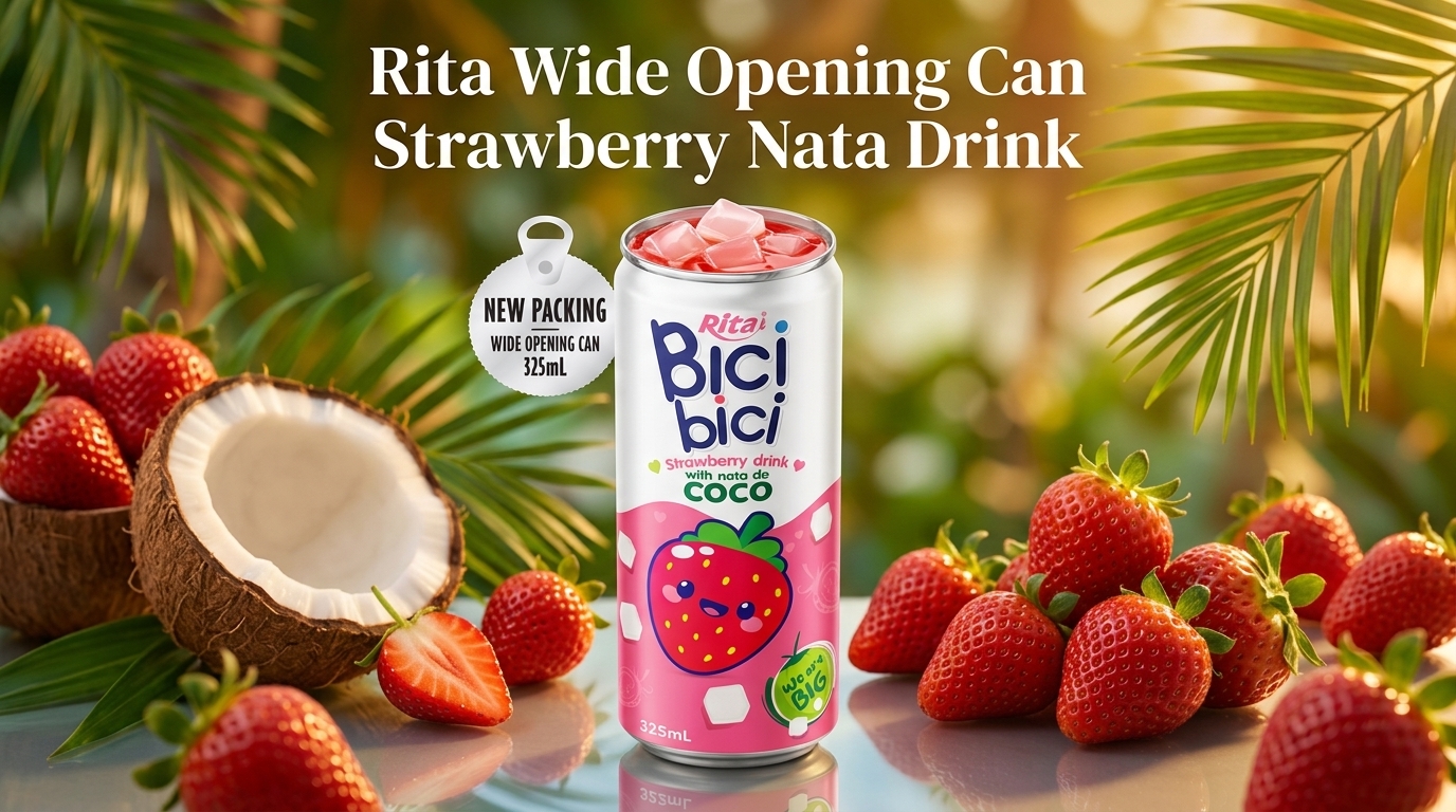 RITA's New Wide Opening Can Redefines Strawberry Nata De Coco Drinks