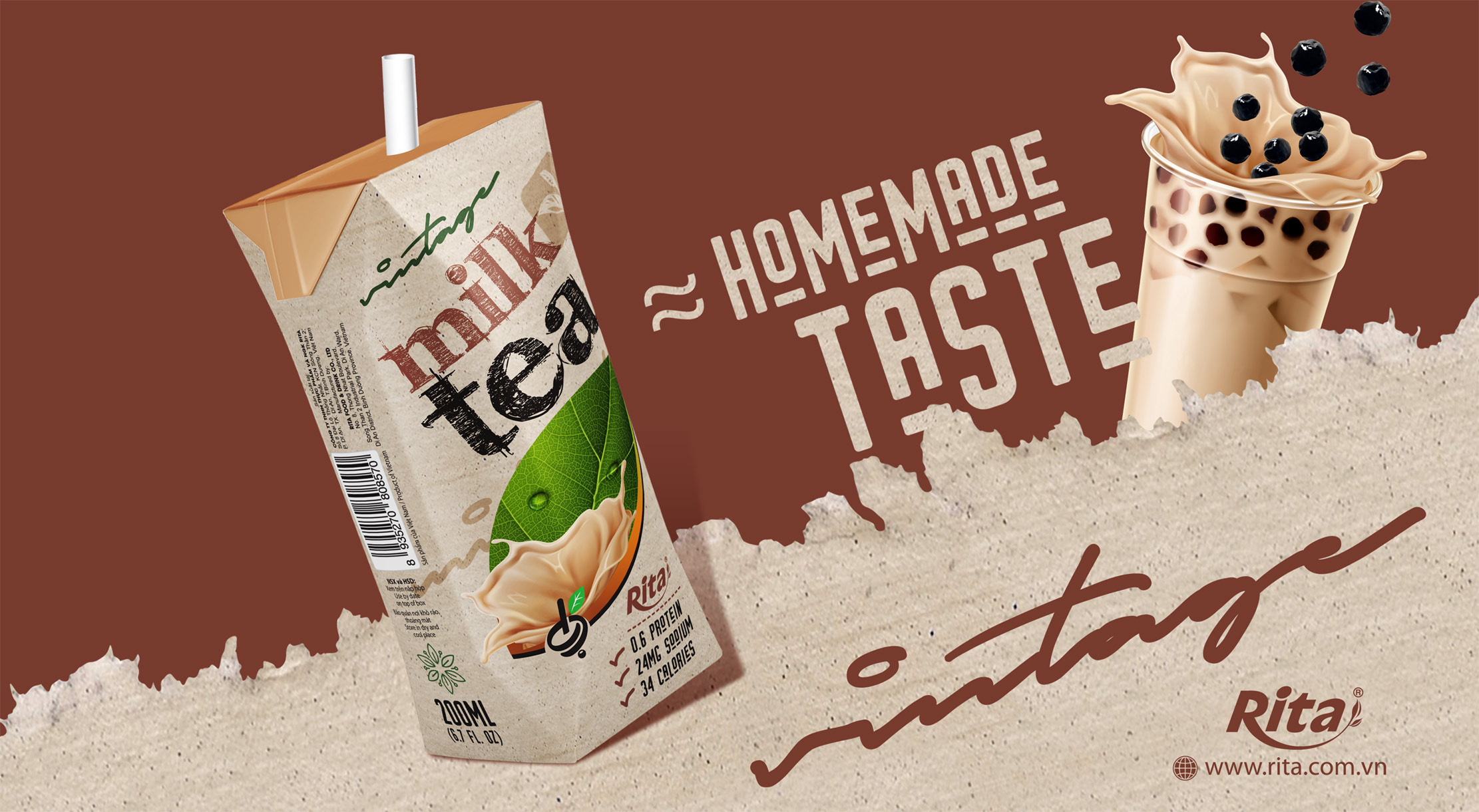 Design Milk tea 200ml box 02