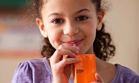 girl drinking juice box f 011
