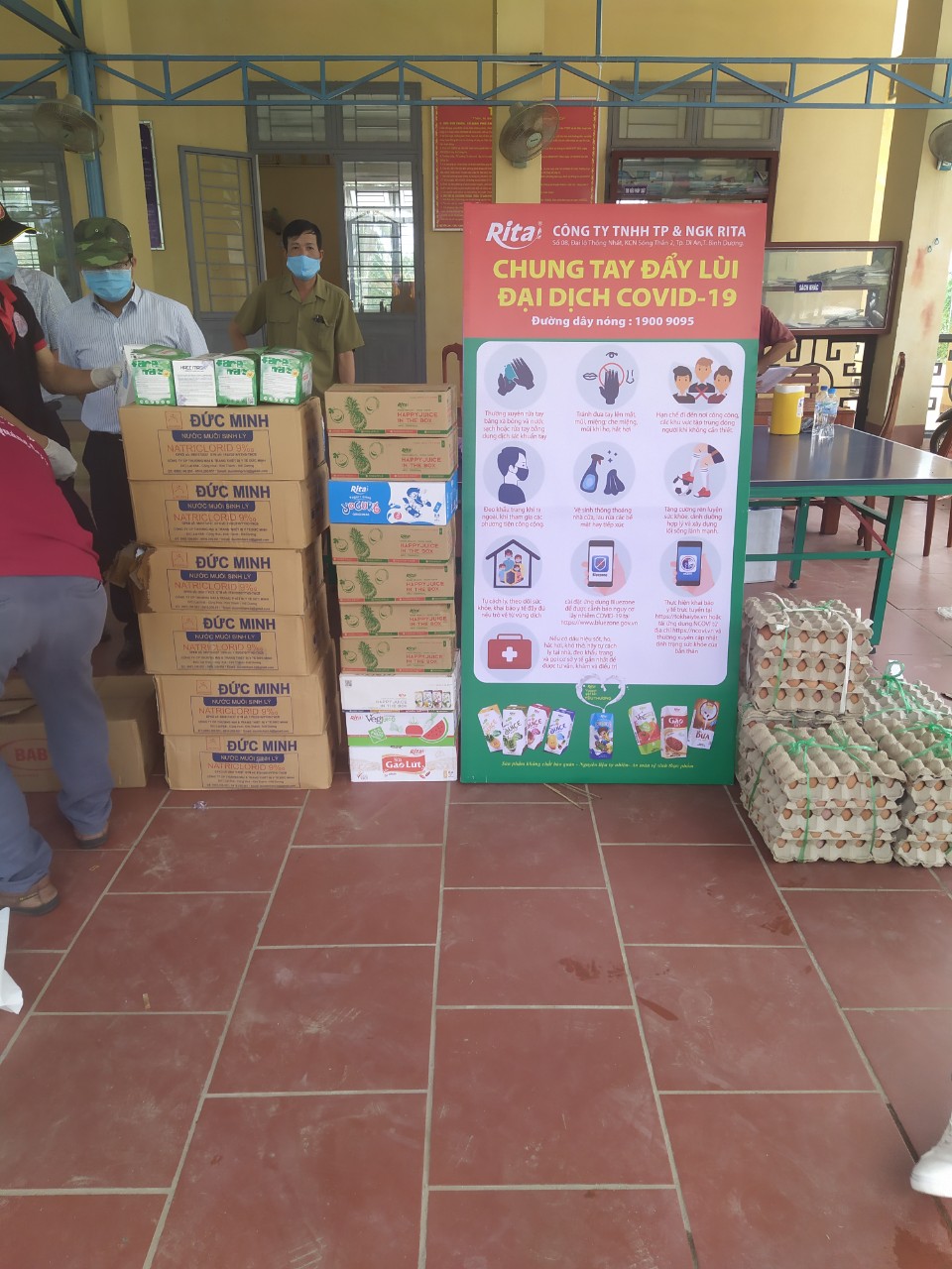 Nước giải khát Rita ủng hộ chống covid 3