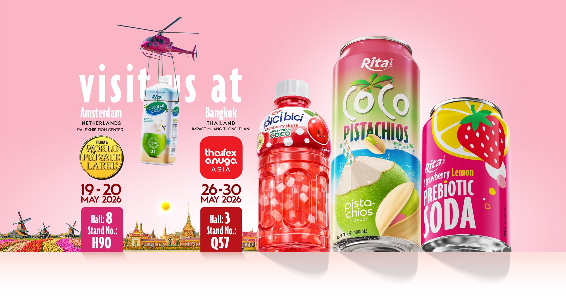 Banner Rita fresh electro coconut water