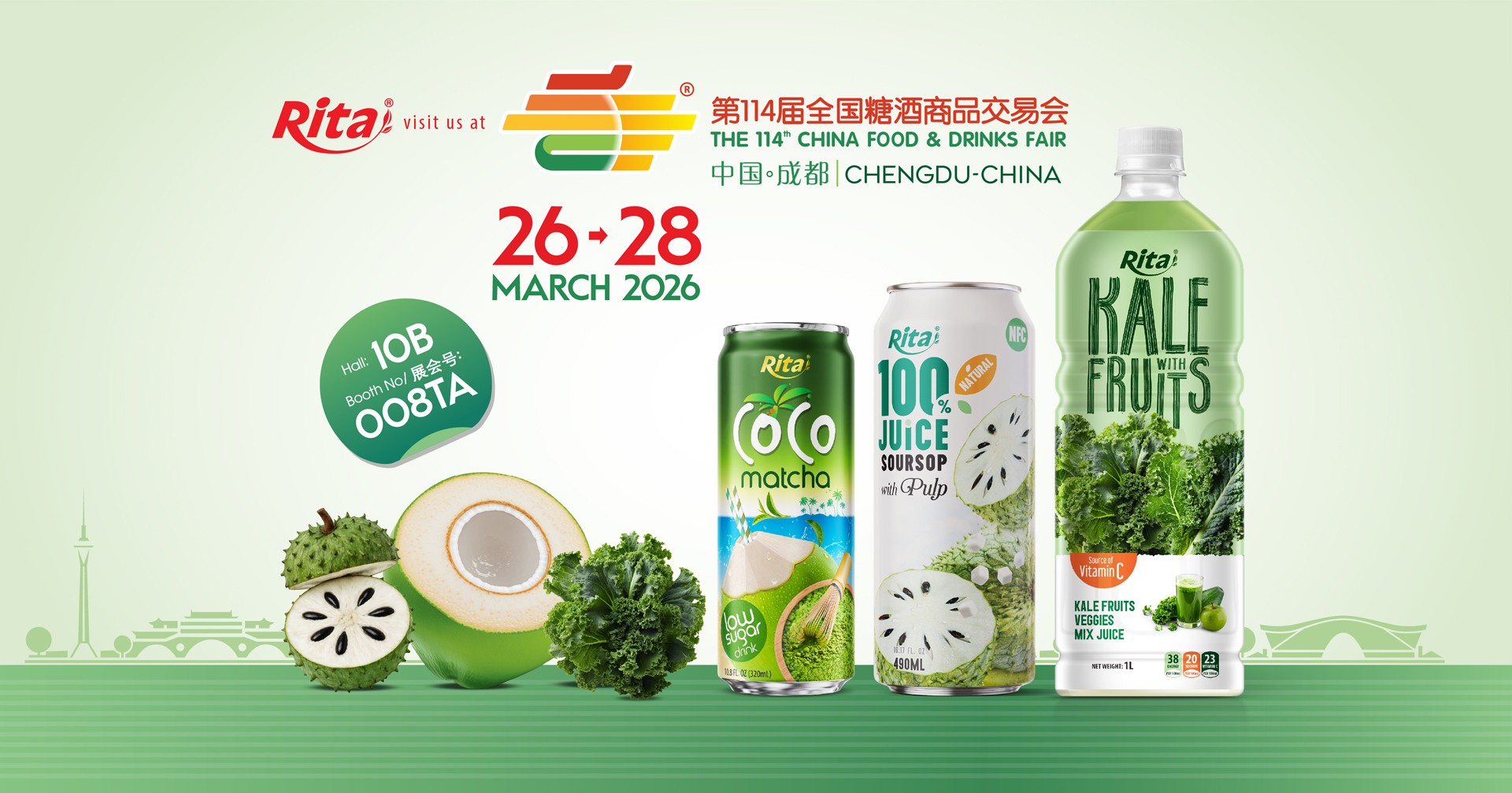 Banner Rita fresh electro coconut water
