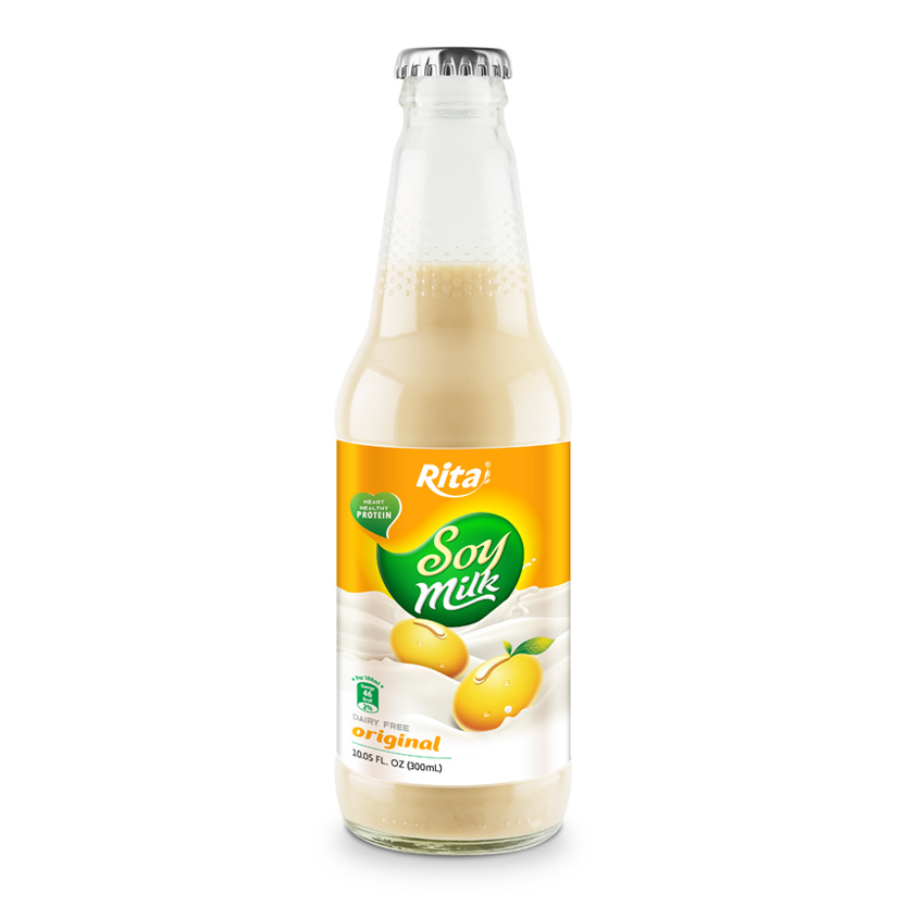 03 Soymilk 300ml Glass Bottle