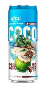 10.8 Fl Oz Young coconut water with Chocolate