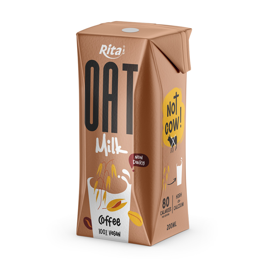 100 vegan Oat Milk drink coffee flavor